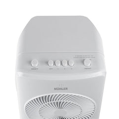 Air cooler 3 σε 1 Muhler MC - 5050, 65 W, 4l, 3 ταχύτητες, 3 τρόποι λειτουργίας, Περιστροφή, Λευκό - ΨΥΞΗMuhler®The GrBazaar of BrandsAir cooler 3 σε 1 Muhler MC - 5050, 65 W, 4l, 3 ταχύτητες, 3 τρόποι λειτουργίας, Περιστροφή, Λευκό