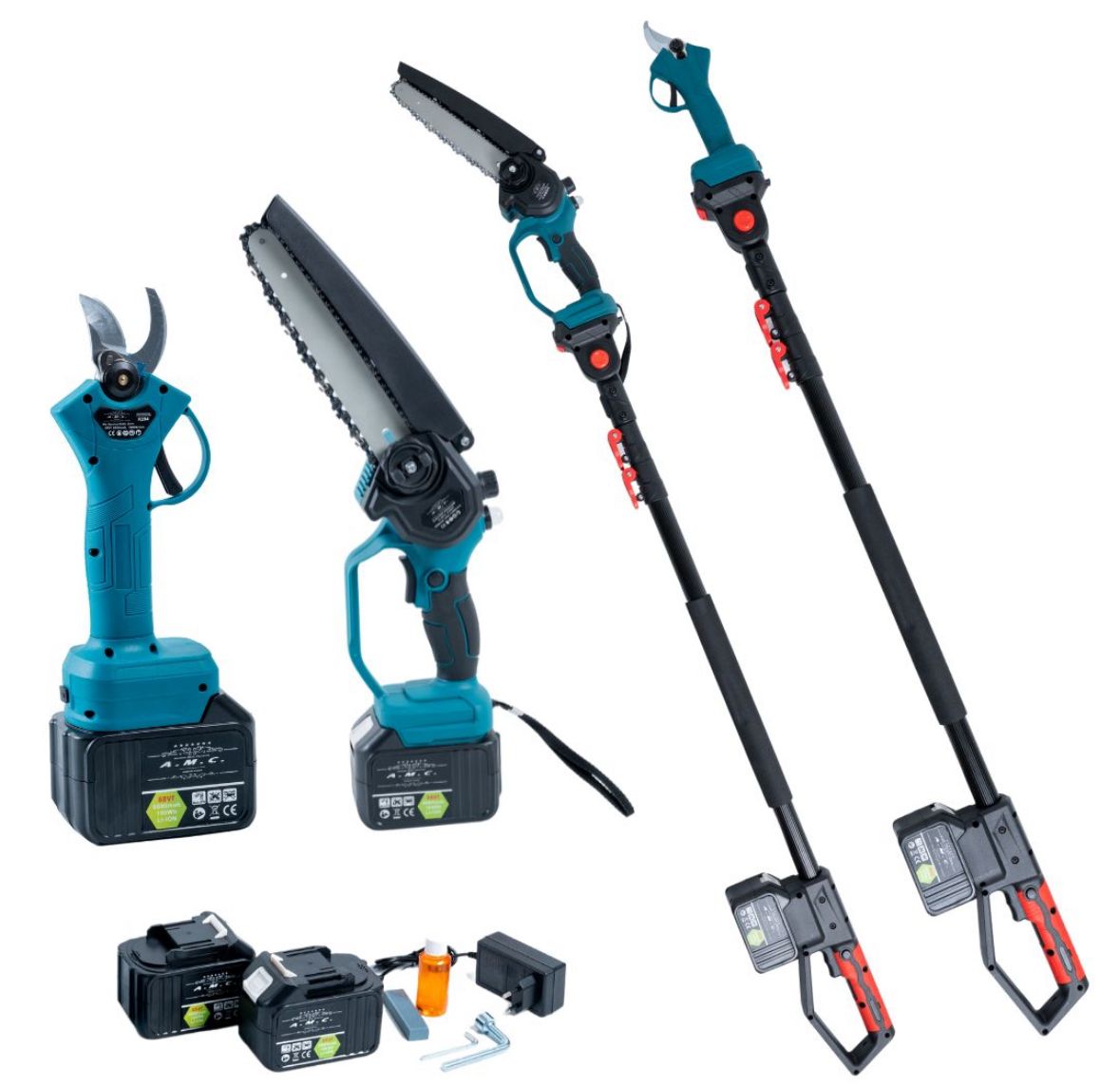 Επαναφορτιζόμενο Σετ Κλαδέματος 42V – Ηλεκτρικό Ψαλίδι, Αλυσοπρίονο & Κοντάρι Επέκτασης - The GrBazaar of BrandsThe GrBazaar of BrandsΕπαναφορτιζόμενο Σετ Κλαδέματος 42V – Ηλεκτρικό Ψαλίδι, Αλυσοπρίονο & Κοντάρι Επέκτασης