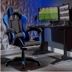 Gaming Καρέκλα A.M.C. χωρίς LED | Εργονομική Πολυθρόνα με Υποπόδιο, Ρυθμιζόμενη Πλάτη & Μαξιλάρια Στήριξης - A.M.C.®The GrBazaar of BrandsGaming Καρέκλα A.M.C. χωρίς LED | Εργονομική Πολυθρόνα με Υποπόδιο, Ρυθμιζόμενη Πλάτη & Μαξιλάρια Στήριξης