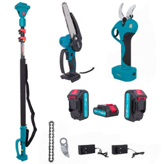 Σετ Εργαλείων Κλαδέματος Μπαταρίας 48V – 3 σε 1 με Κονταροπρίονο, Μίνι Αλυσοπρίονο & Ηλεκτρικό Ψαλίδι Κλαδέματος - ΠΡΙΟΝΙΑThe GrBazaar of BrandsThe GrBazaar of BrandsΣετ Εργαλείων Κλαδέματος Μπαταρίας 48V – 3 σε 1 με Κονταροπρίονο, Μίνι Αλυσοπρίονο & Ηλεκτρικό Ψαλίδι Κλαδέματος
