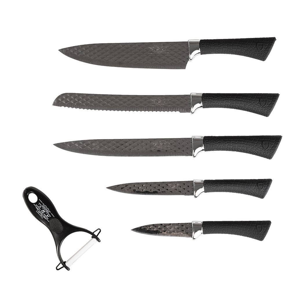 Σετ Μαχαιριών A.M.C. Diamond Collection 6 Τεμαχίων (5 Μαχαίρια + 1 Αποφλοιωτής) - A.M.C.®The GrBazaar of BrandsΣετ Μαχαιριών A.M.C. Diamond Collection 6 Τεμαχίων (5 Μαχαίρια + 1 Αποφλοιωτής)