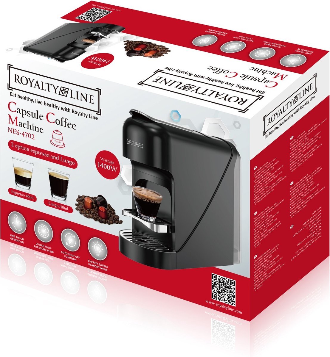 Μηχανή καφέ Royalty Line NES-4702 - ΚΑΦΕΤΙΕΡΕΣRoyalty Line®The GrBazaar of Brands