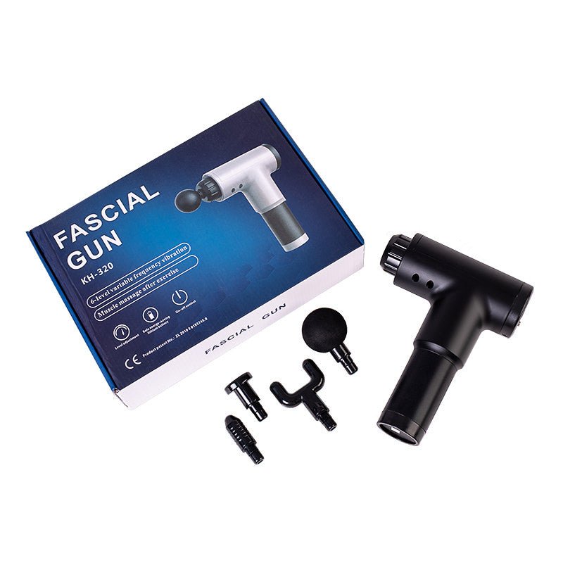 Πιστόλι Μασάζ με 4 Κεφαλές Fascial Gun - ΜΑΣΑΖ3LiNE®The GrBazaar of BrandsΠιστόλι Μασάζ με 4 Κεφαλές Fascial Gun