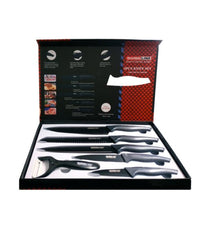 Σετ 3 Μεταλλικά Τηγάνια & Δώρο Σετ 6 μαχαίρια με πάγκο κοπής By Queen - ΤΗΓΑΝΙΑQueen®The GrBazaar of Brands