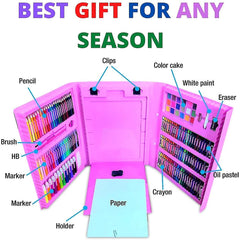 Σετ καλλιτεχνικών με 208 τεμάχια σε χρωματιστή θήκη - KIDSThe GrBazaar of BrandsThe GrBazaar of Brands