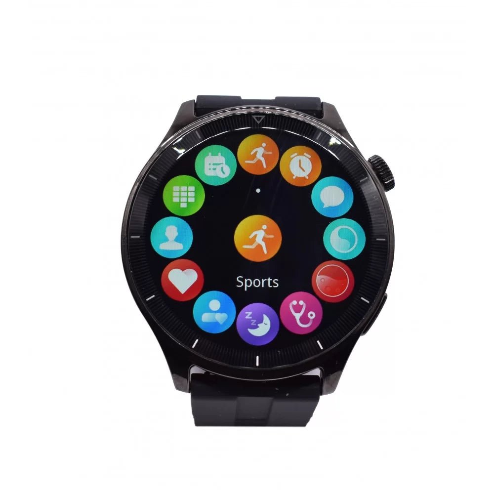 VYATTA R16 FITME ONE MAX Επαναφορτιζόμενο smartwatch με παλμογράφο μαύρο - SMARTWATCHESVYATTA®The GrBazaar of Brands