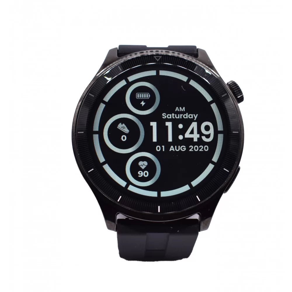 VYATTA R16 FITME ONE MAX Επαναφορτιζόμενο smartwatch με παλμογράφο μαύρο - SMARTWATCHESVYATTA®The GrBazaar of Brands