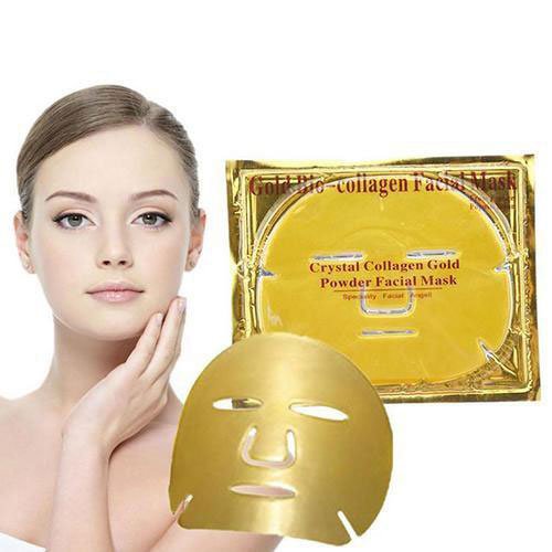 Χρυσή Μάσκα Αναδόμησης Προσώπου Gold Collagen (5 ΤΕΜΑΧΙΑ) - BEAUTYGR BazaarThe GrBazaar of Brands