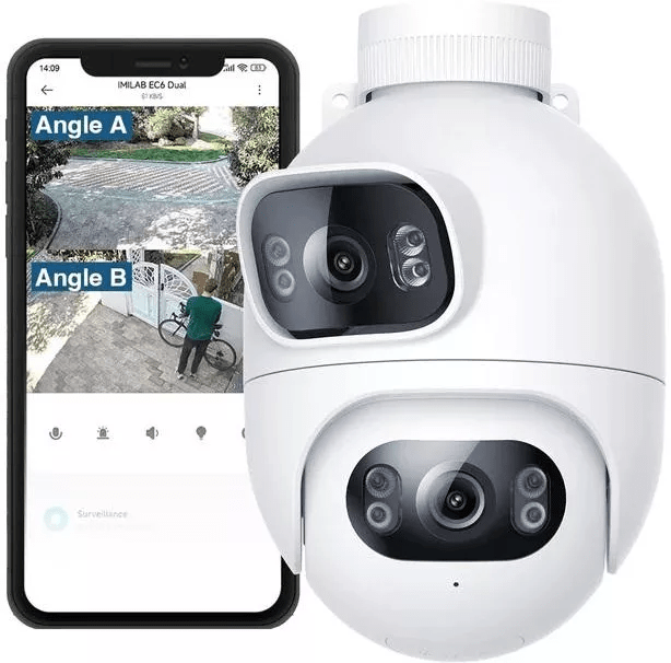 IMILAB EC6 Dual – Έξυπνη Εξωτερική Wi - Fi Spotlight Κάμερα 2K με Διπλό Φακό - ΚΑΜΕΡΕΣIMILAB ®The GrBazaar of BrandsIMILAB EC6 Dual – Έξυπνη Εξωτερική Wi - Fi Spotlight Κάμερα 2K με Διπλό Φακό