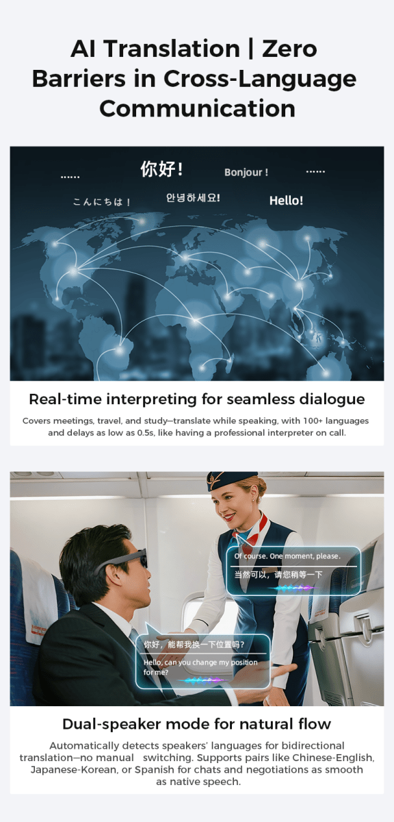 K720i Smart AI έξυπνα γυαλιά μετάφρασης - The GrBazaar of BrandsThe GrBazaar of BrandsK720i Smart AI έξυπνα γυαλιά μετάφρασης