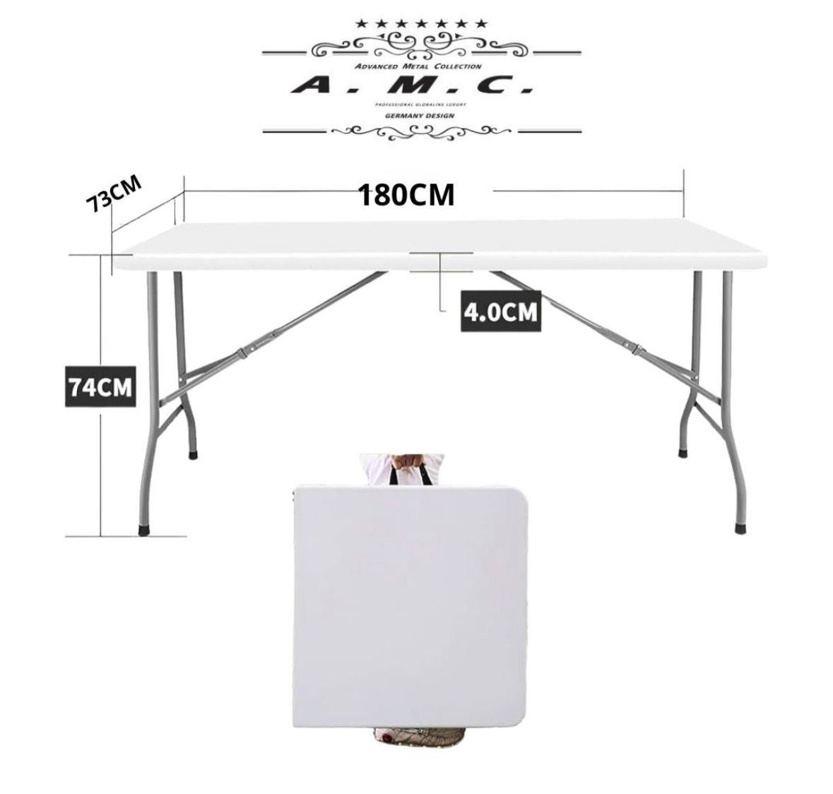 Πτυσσόμενο Τραπέζι Βαλίτσα 180 cm – Ανθεκτικό, Φορητό &amp; Πολυχρηστικό - The GrBazaar of BrandsThe GrBazaar of BrandsΠτυσσόμενο Τραπέζι Βαλίτσα 180 cm – Ανθεκτικό, Φορητό &amp; Πολυχρηστικό