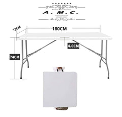 Πτυσσόμενο Τραπέζι Βαλίτσα 180 cm – Ανθεκτικό, Φορητό &amp; Πολυχρηστικό - The GrBazaar of BrandsThe GrBazaar of BrandsΠτυσσόμενο Τραπέζι Βαλίτσα 180 cm – Ανθεκτικό, Φορητό &amp; Πολυχρηστικό