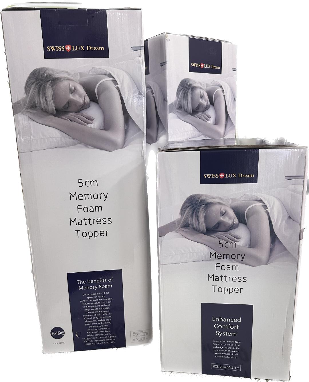 Memory foam Ανώστρωμα Bamboo Topper By Swiss Lux Dream® - ΑΝΩΣΤΡΩΜΑΤΑSwiss Lux Dream®The GrBazaar of Brands